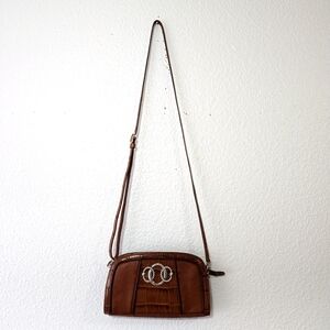 Brighton Brown Leather Crossnbody Shoulder Bag